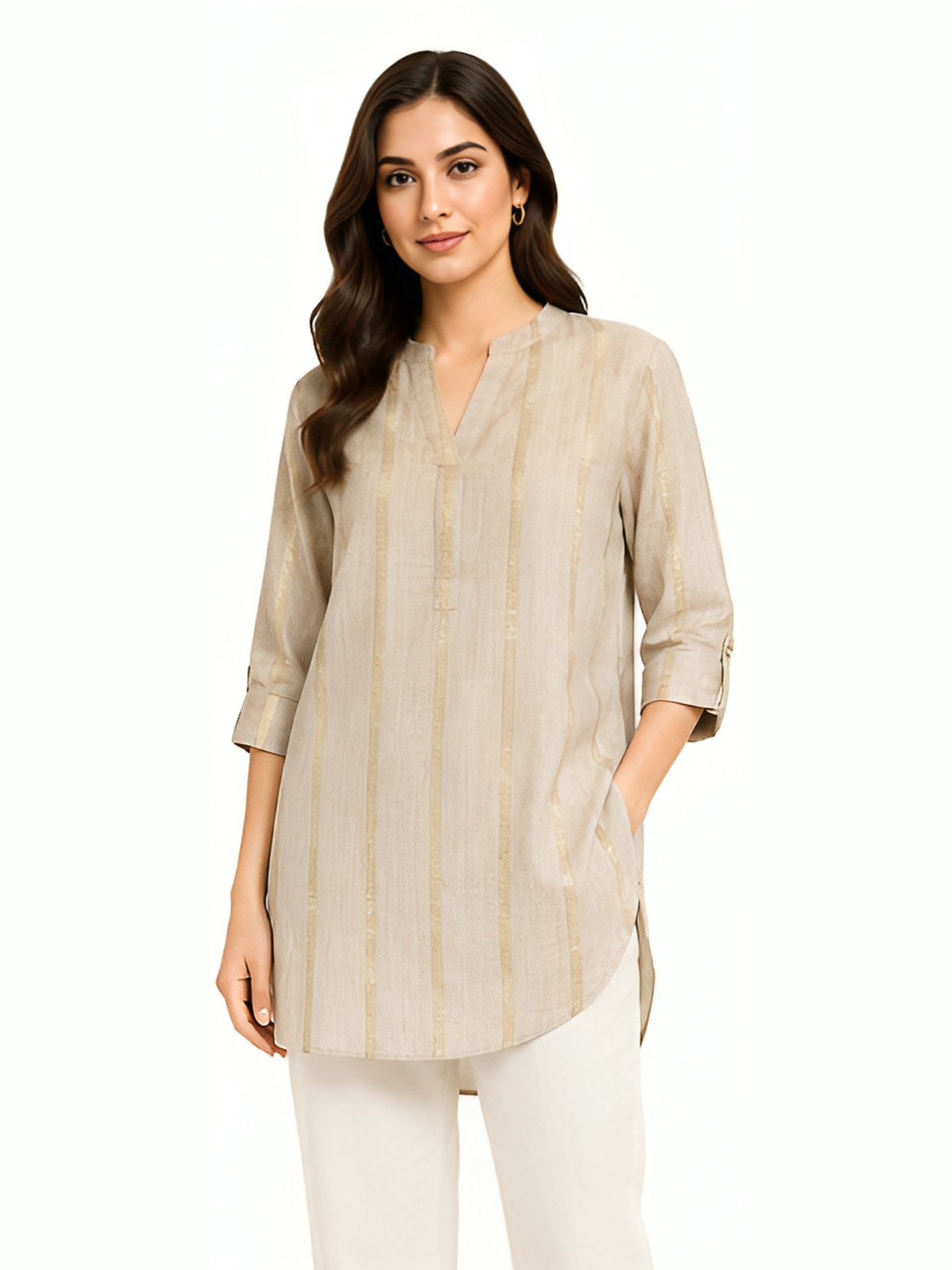 Cotton-Linen Blend Tunic