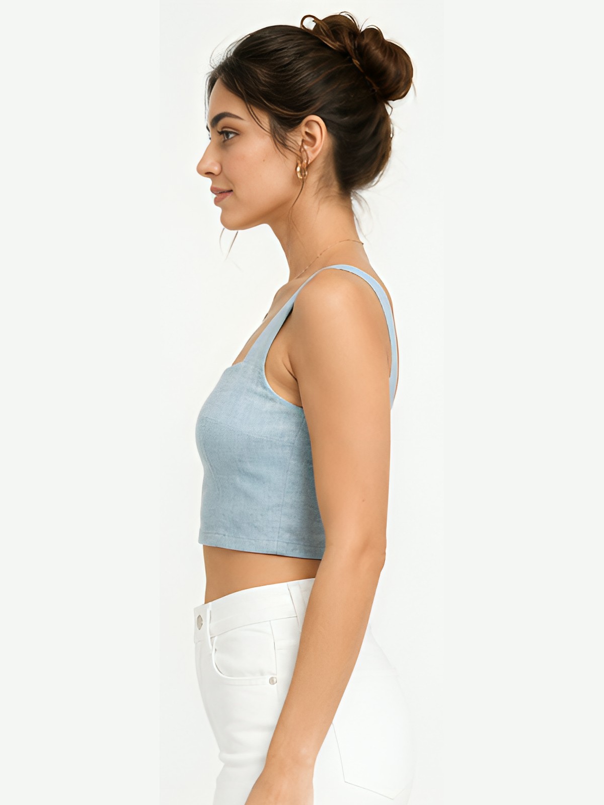 Linen Crop Top