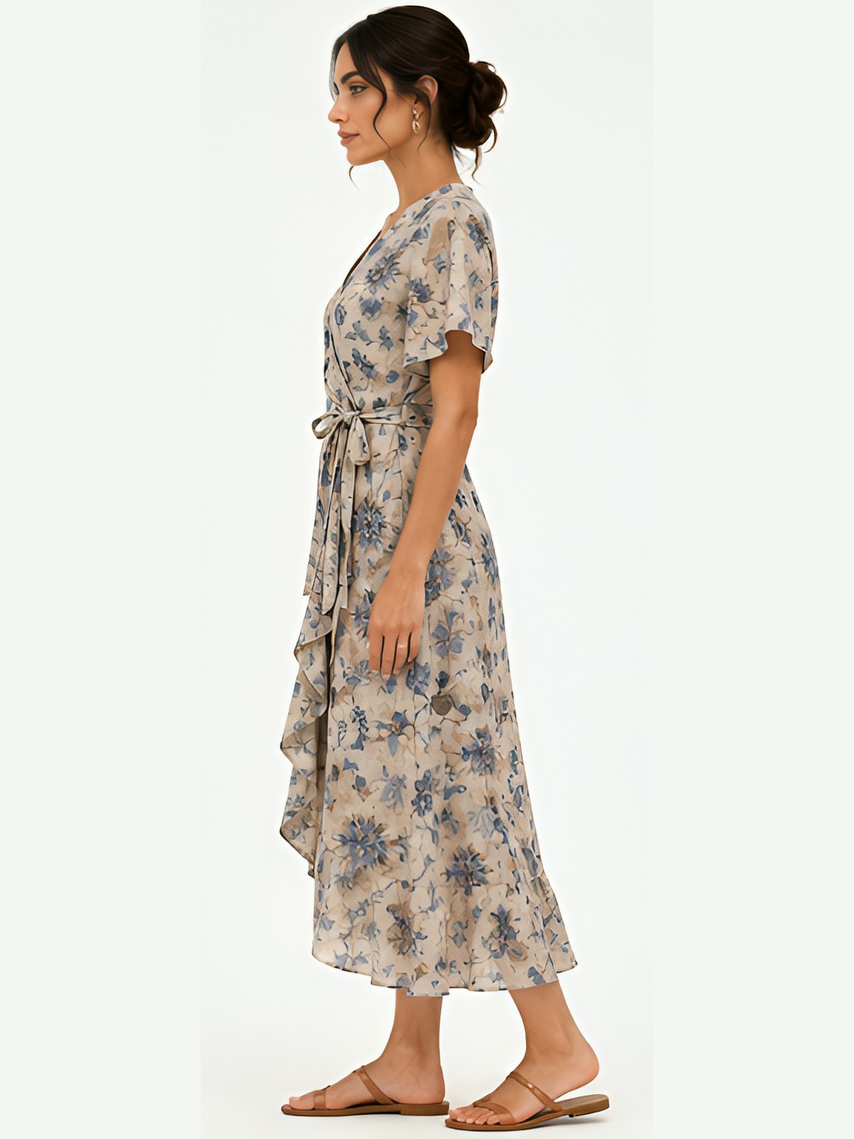 Linen Wrap Dress