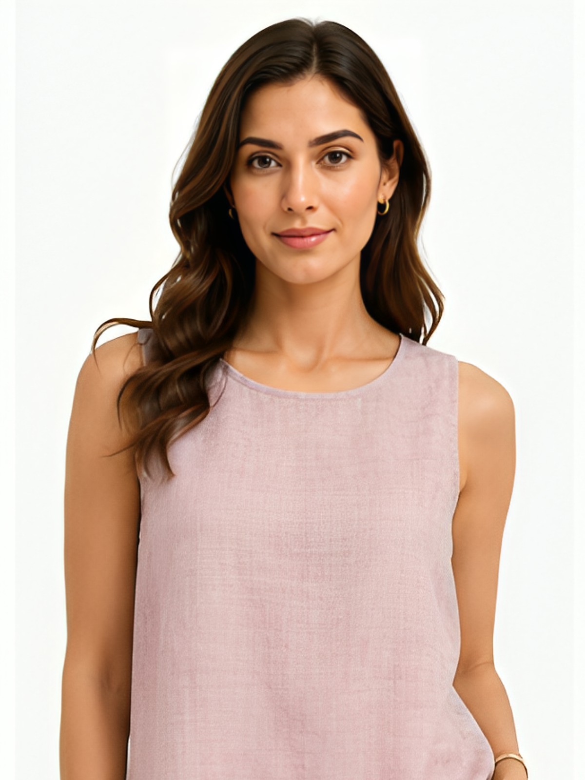 Sleveless Linen Top
