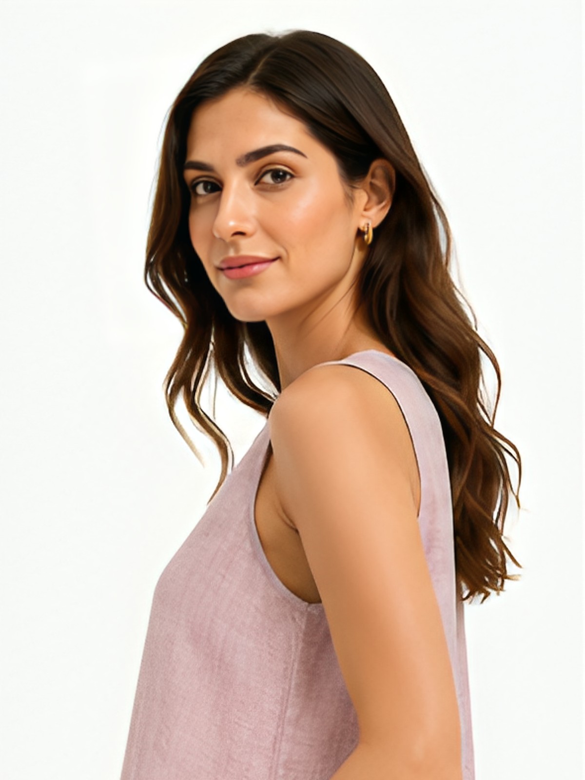Sleveless Linen Top